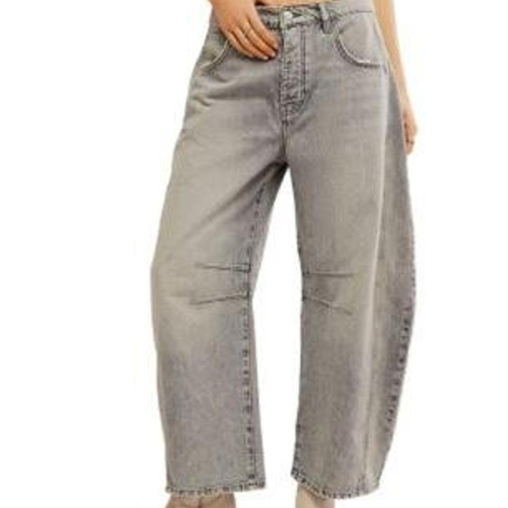 Free People We the Free Lucky You Mid Rise Barrel sz 27